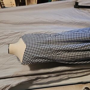 Gap long flowy gingham dress size large
